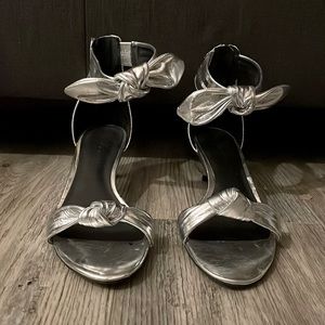 Rebecca Minkoff Silver Sandal Heel